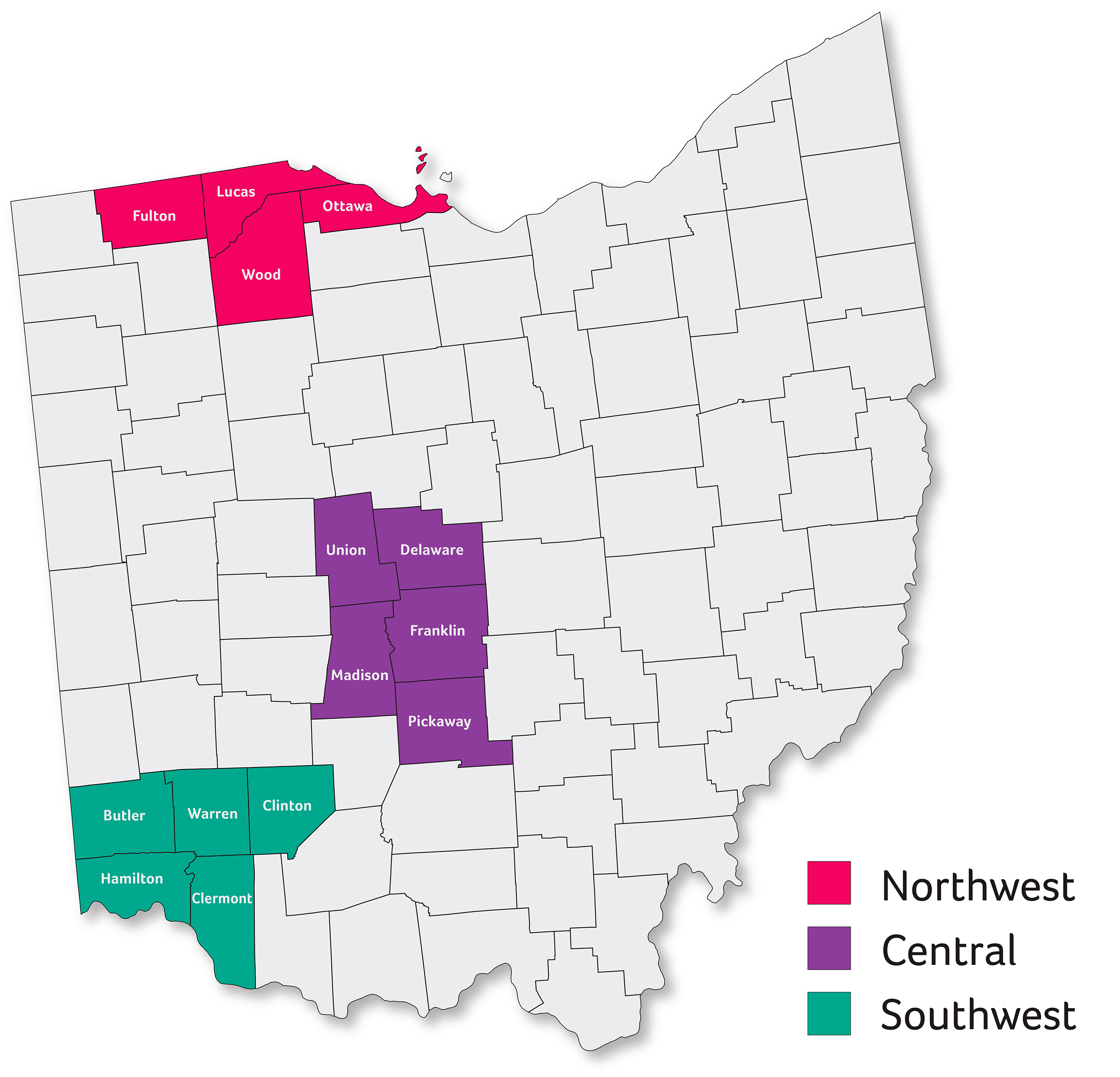 Ohio County Map